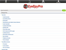 Tablet Screenshot of eyespypro.com